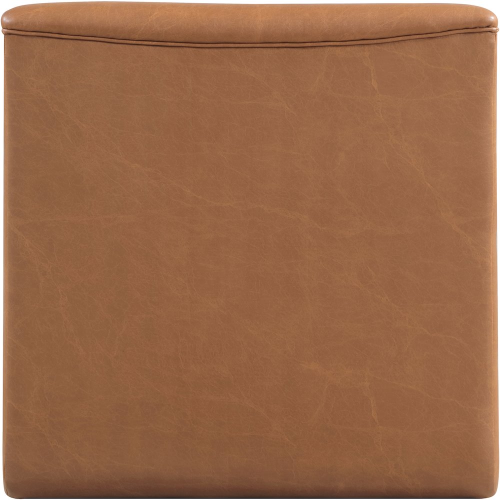 Vega Cognac Vegan Leather Accent Chair