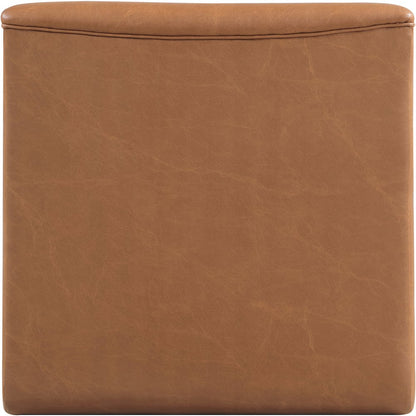 Vega Cognac Vegan Leather Accent Chair