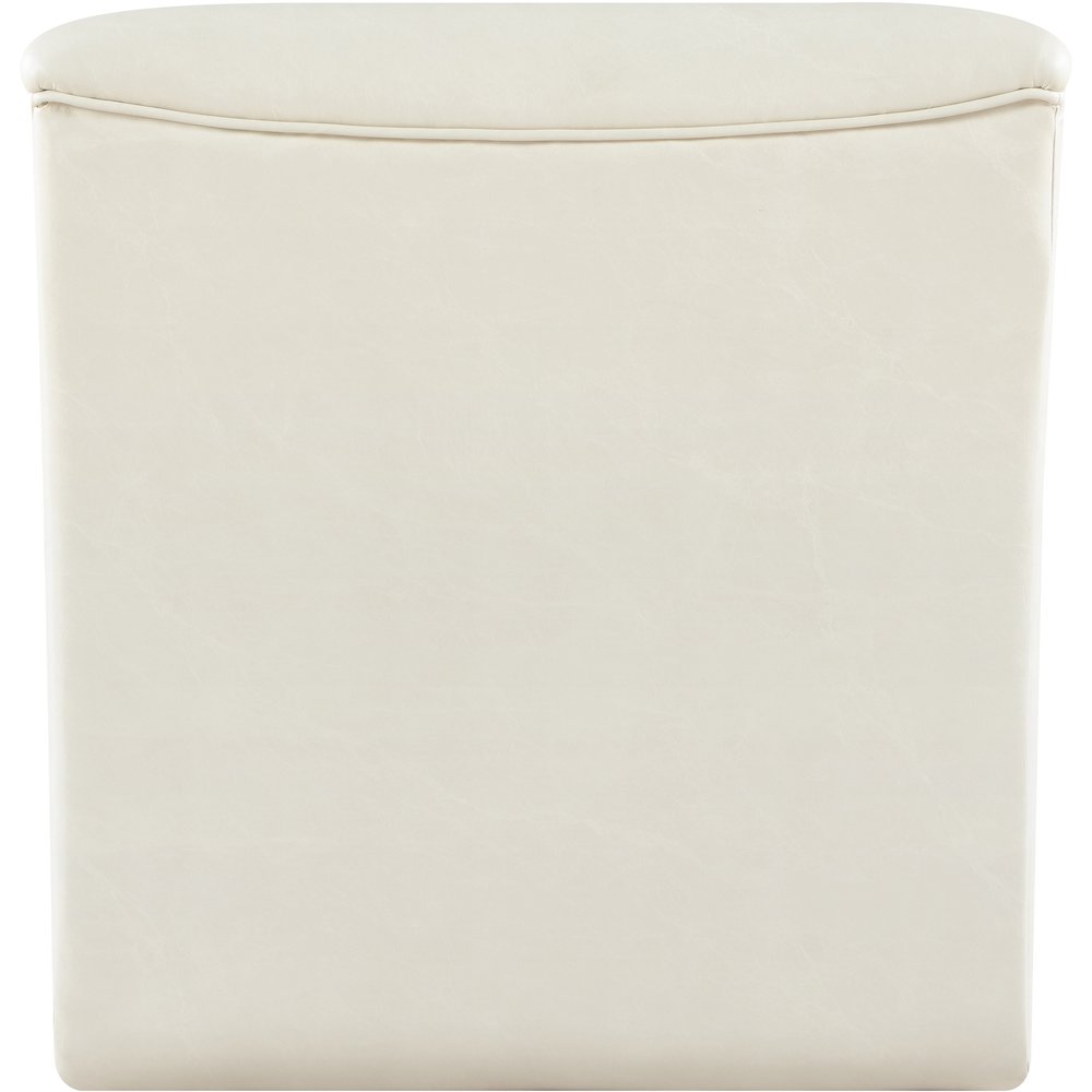 Vega Cream Vegan Leather Accent Chair