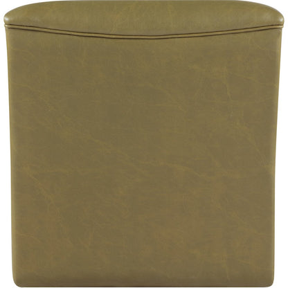 Vega Olive Vegan Leather Accent Chair