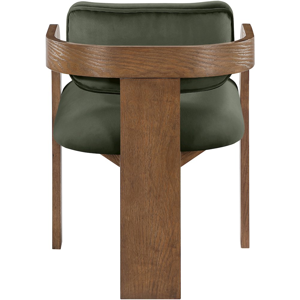 Cedra Green Velvet Performance Fabric Upholstered Dining Chair, Set of 2