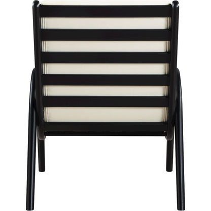 Randal Cream Vegan Leather Upholstered Accent Chair