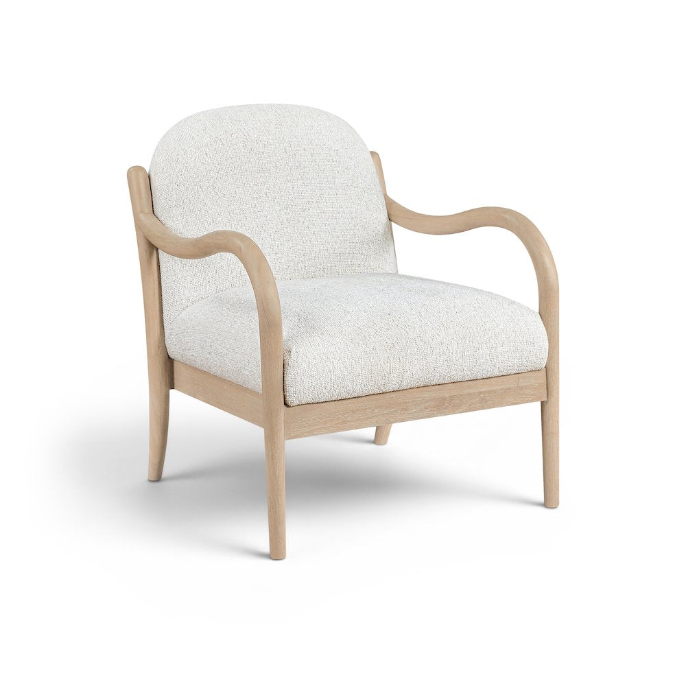 Helmsley Cream Performance Fabric Upholstered Accent Chair