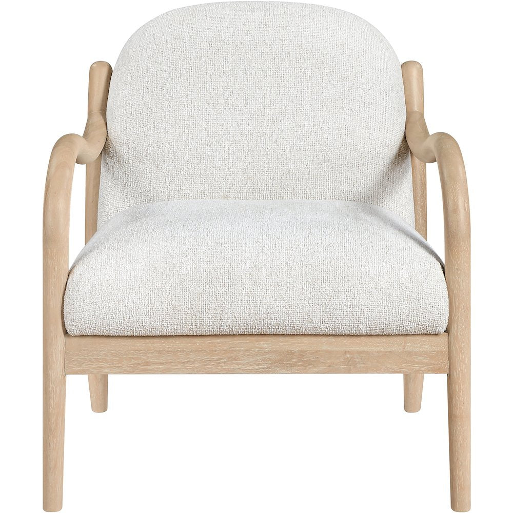 Helmsley Cream Performance Fabric Upholstered Accent Chair