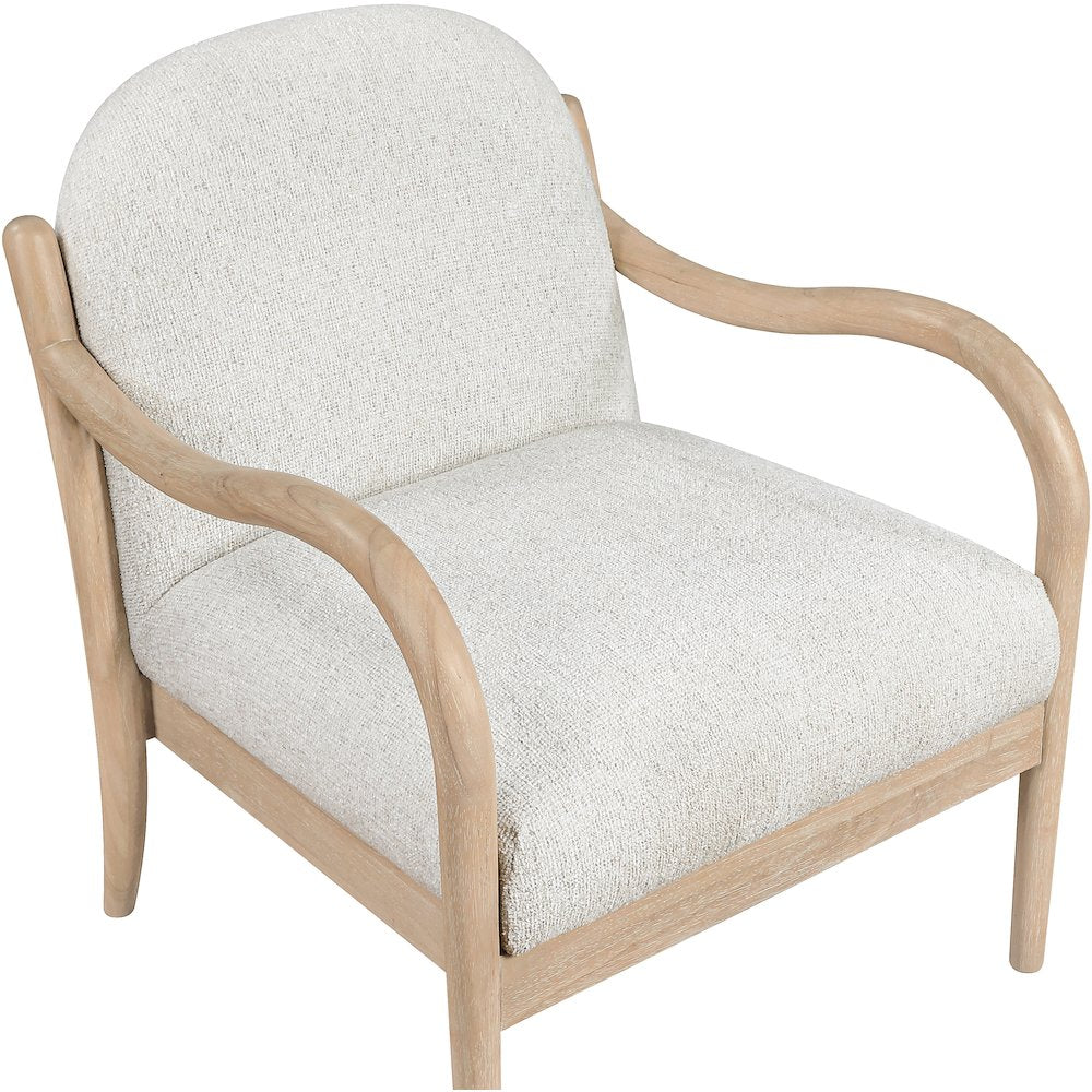 Helmsley Cream Performance Fabric Upholstered Accent Chair