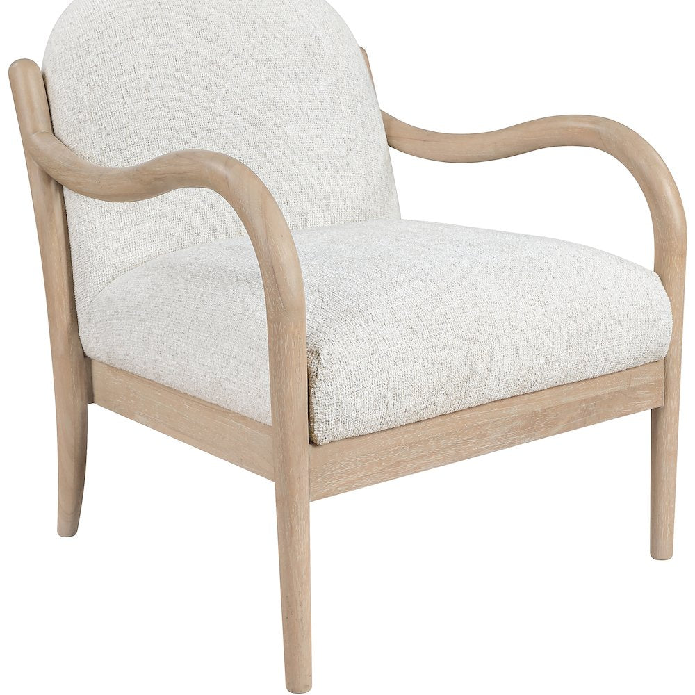 Helmsley Cream Performance Fabric Upholstered Accent Chair