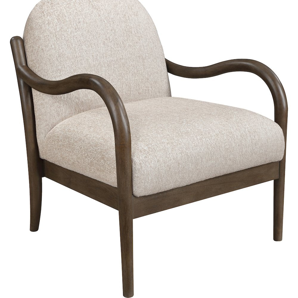 Helmsley Beige Performance Fabric Upholstered Accent Chair