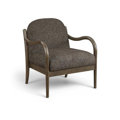 Helmsley Brown Performance Fabric Upholstered Accent Chair