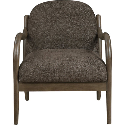 Helmsley Brown Performance Fabric Upholstered Accent Chair