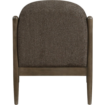 Helmsley Brown Performance Fabric Upholstered Accent Chair