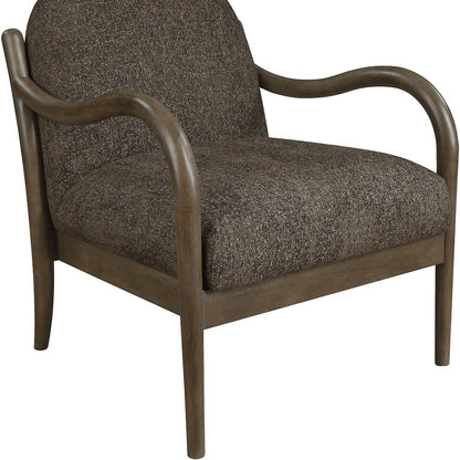 Helmsley Brown Performance Fabric Upholstered Accent Chair