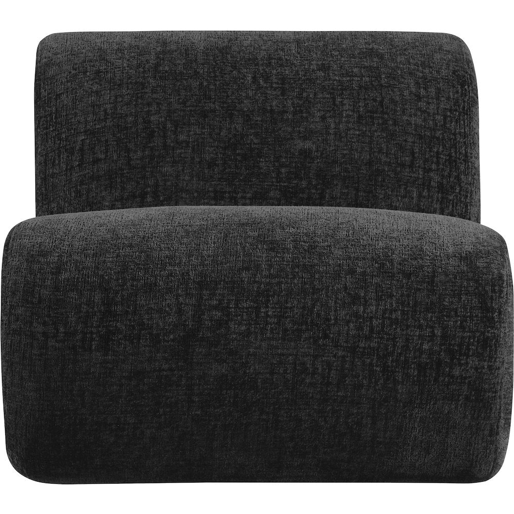Akira Black Fabric Upholstered Accent Chair