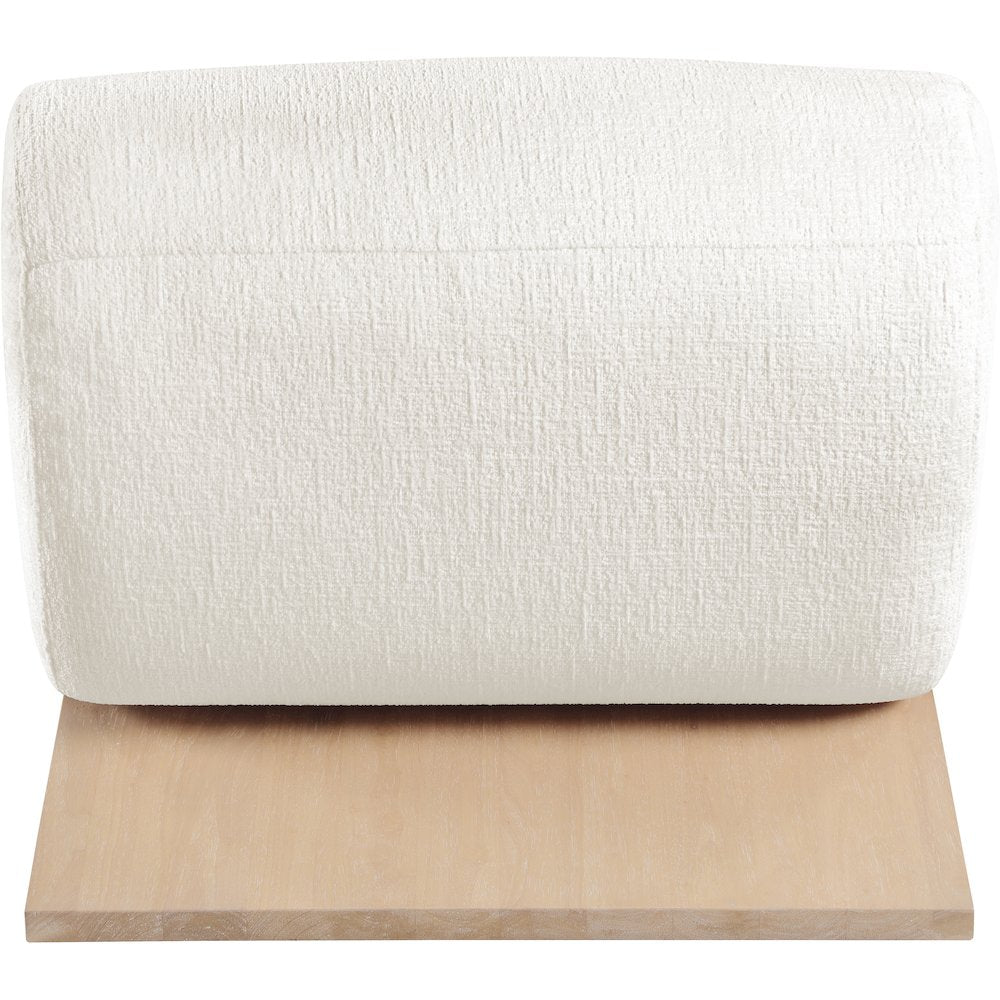 Akira Cream Fabric Upholstered Accent Chair