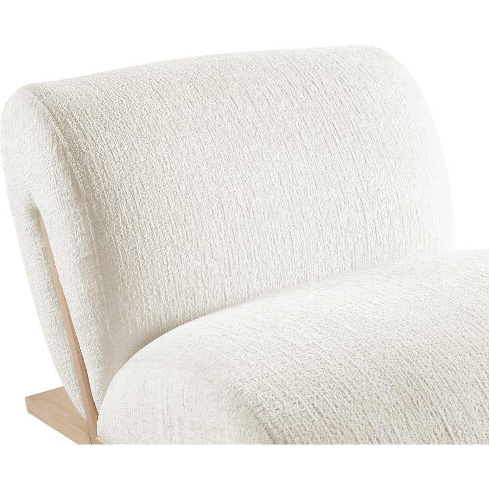 Akira Cream Fabric Upholstered Accent Chair