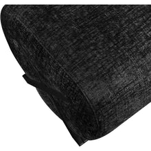 Akira Black Fabric Upholstered Ottoman