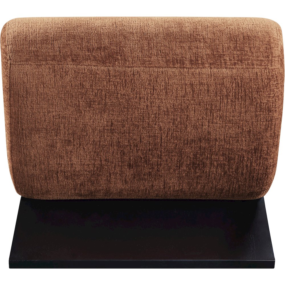Akira Cognac Fabric Upholstered Accent Chair