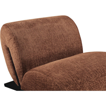 Akira Cognac Fabric Upholstered Accent Chair