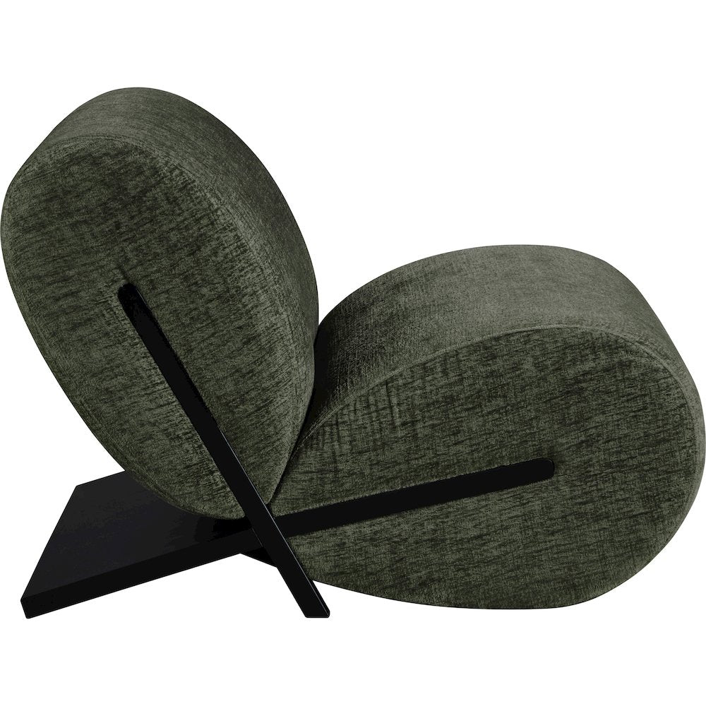 Akira Green Fabric Upholstered Accent Chair