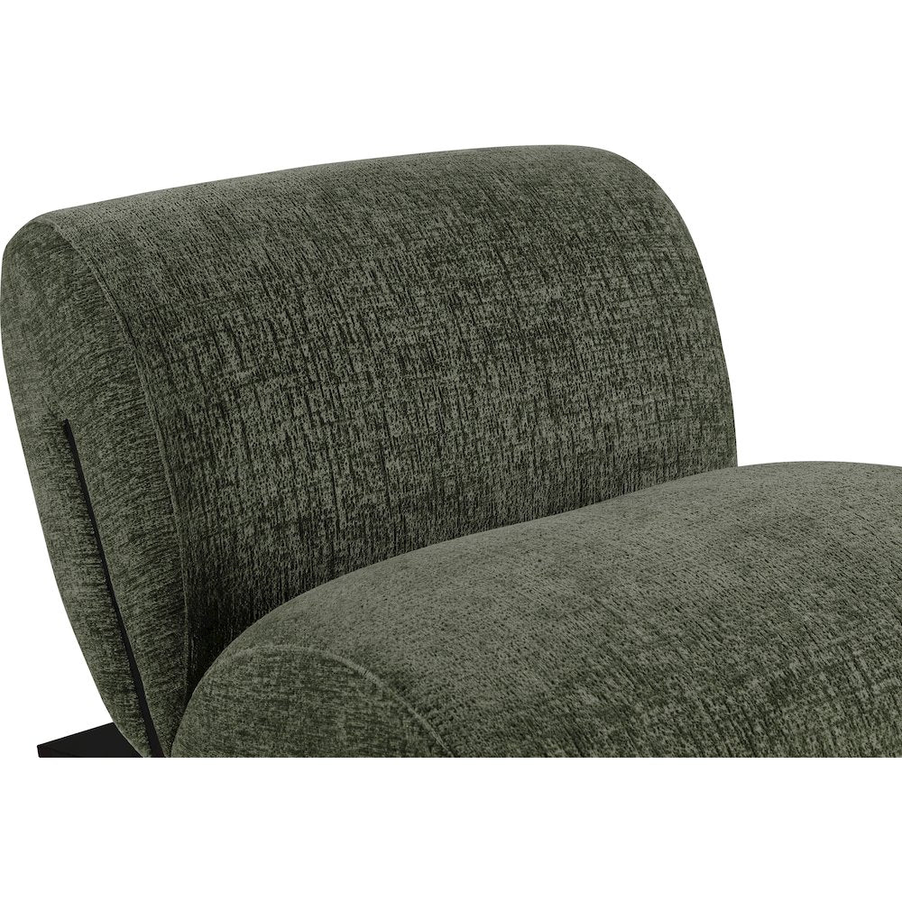 Akira Green Fabric Upholstered Accent Chair