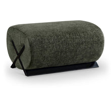 Akira Green Fabric Upholstered Ottoman