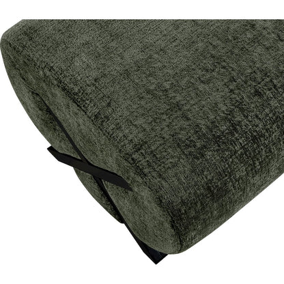 Akira Green Fabric Upholstered Ottoman
