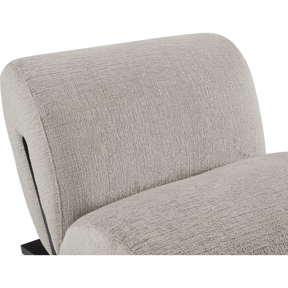 Akira Grey Fabric Upholstered Accent Chair