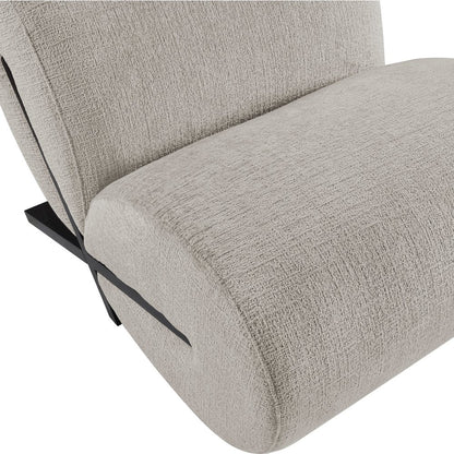 Akira Grey Fabric Upholstered Accent Chair