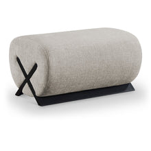 Akira Grey Fabric Upholstered Ottoman