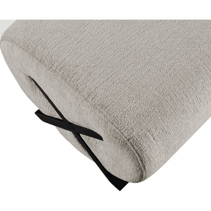 Akira Grey Fabric Upholstered Ottoman
