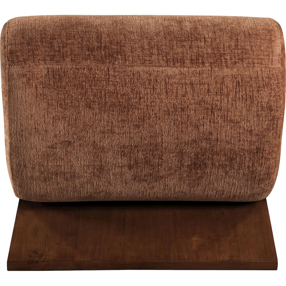 Akira Cognac Fabric Upholstered Accent Chair