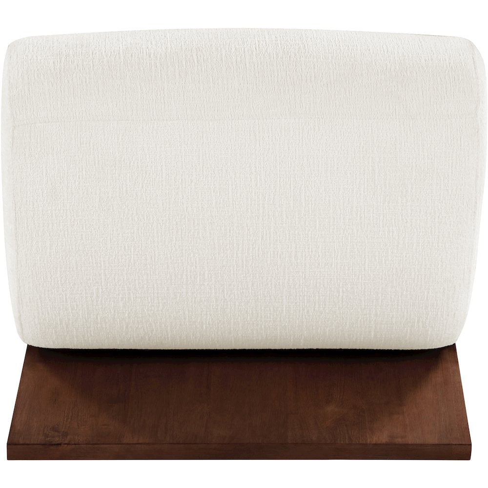 Akira Cream Fabric Upholstered Accent Chair