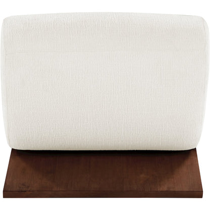 Akira Cream Fabric Upholstered Accent Chair