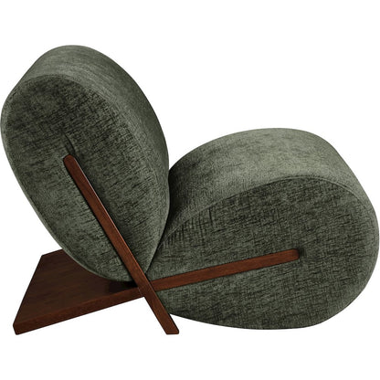 Akira Green Fabric Upholstered Accent Chair