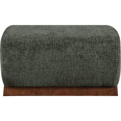 Akira Green Fabric Upholstered Ottoman