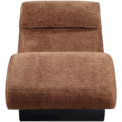 Marcella Cognac Fabric Upholstered Chaise Lounge