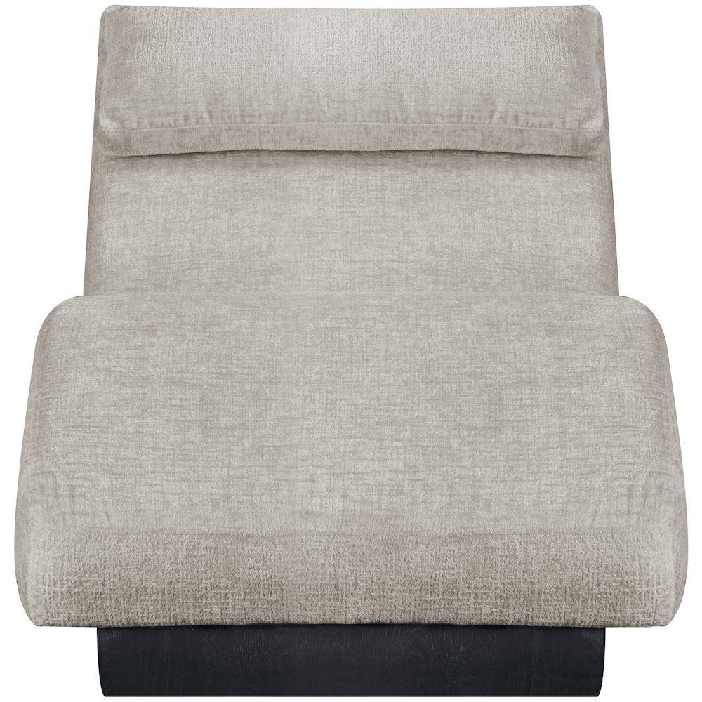 Marcella Grey Fabric Upholstered Chaise Lounge