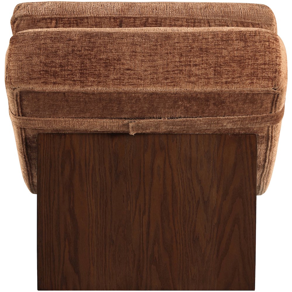 Marcella Cognac Fabric Upholstered Chaise Lounge