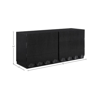 Scallop Black Dresser