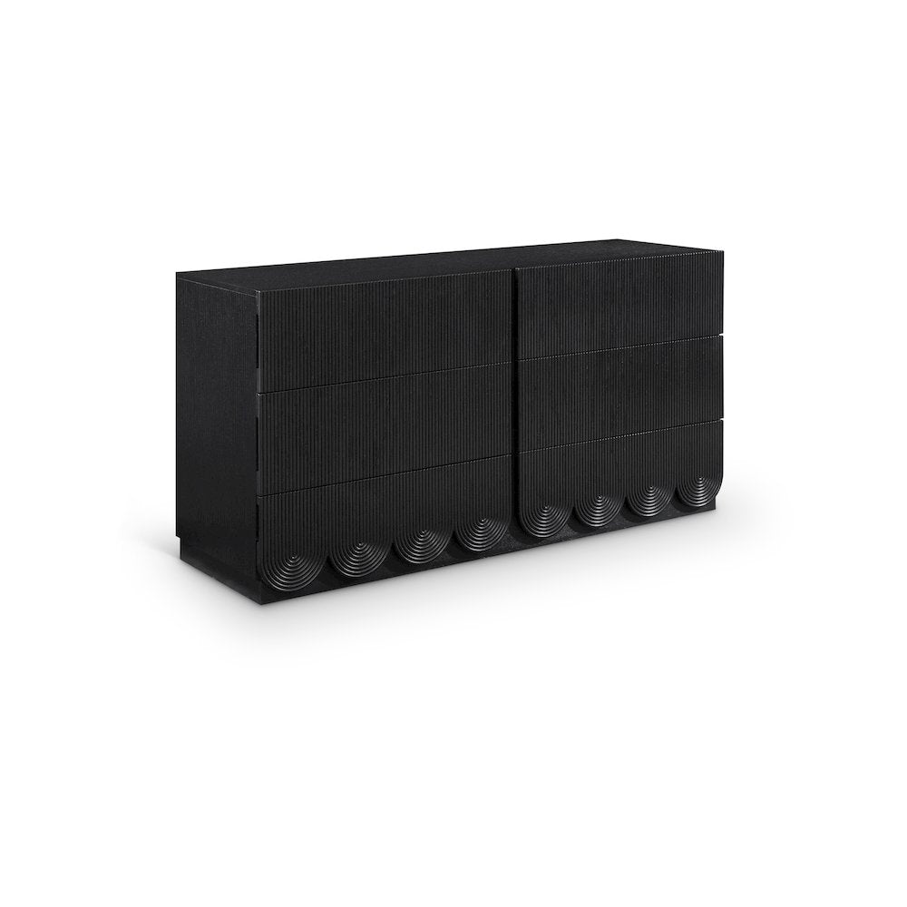 Scallop Black Dresser