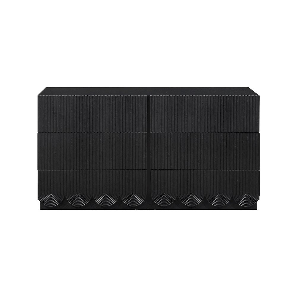 Scallop Black Dresser