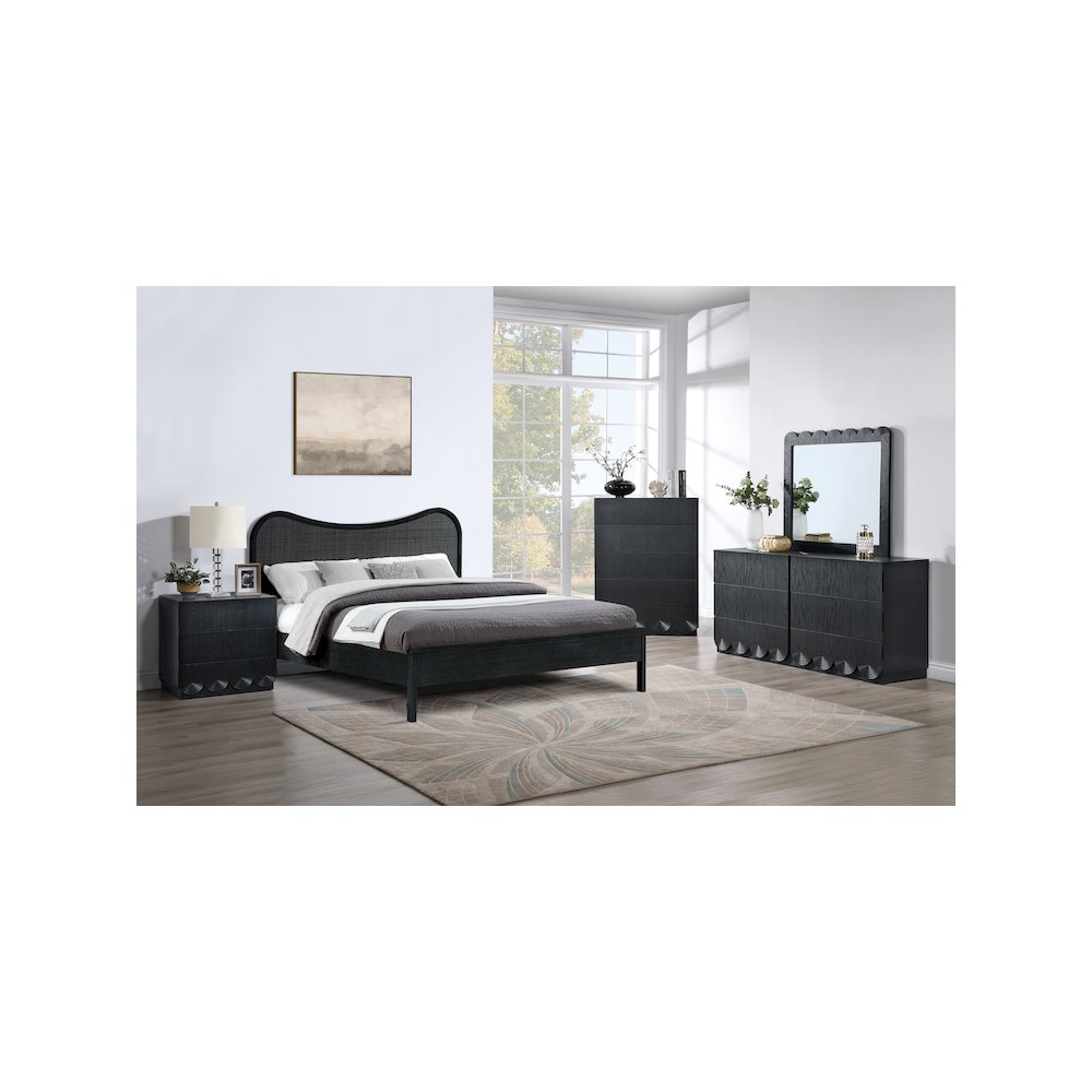 Scallop Black Dresser
