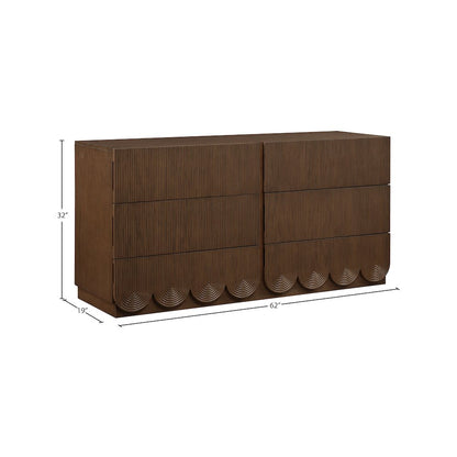 Scallop Brown Dresser