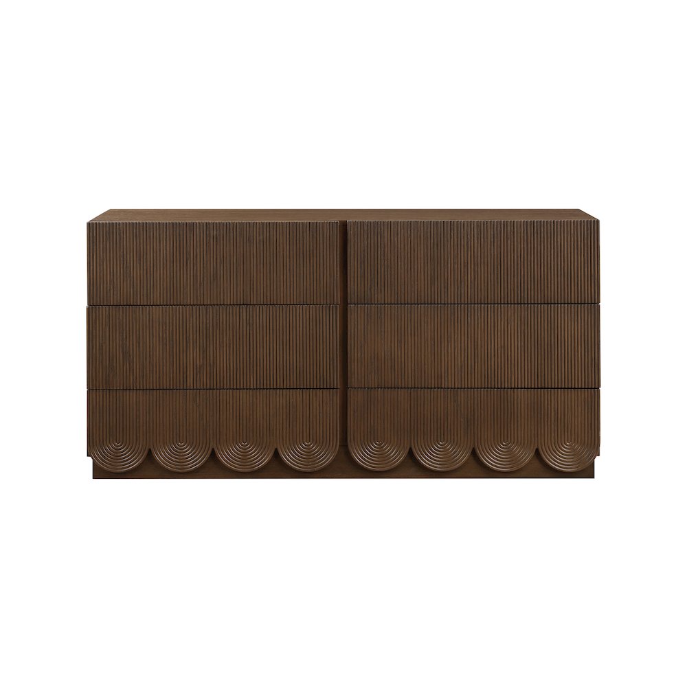 Scallop Brown Dresser