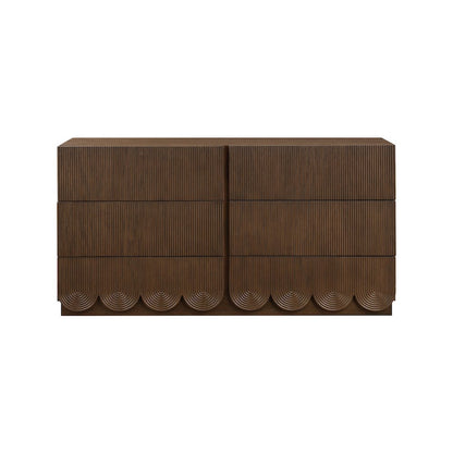 Scallop Brown Dresser