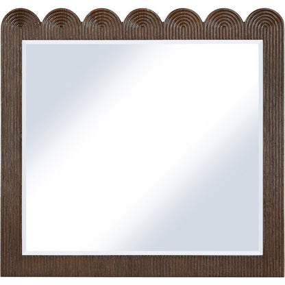 Scallop Brown Mirror