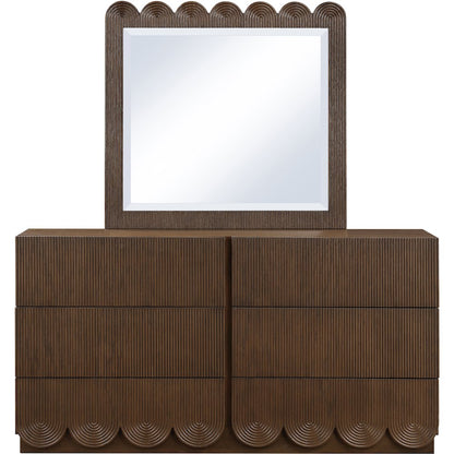 Scallop Brown Mirror