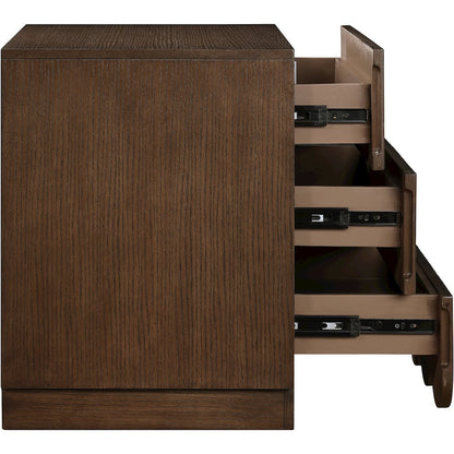 Scallop Brown Night Stand