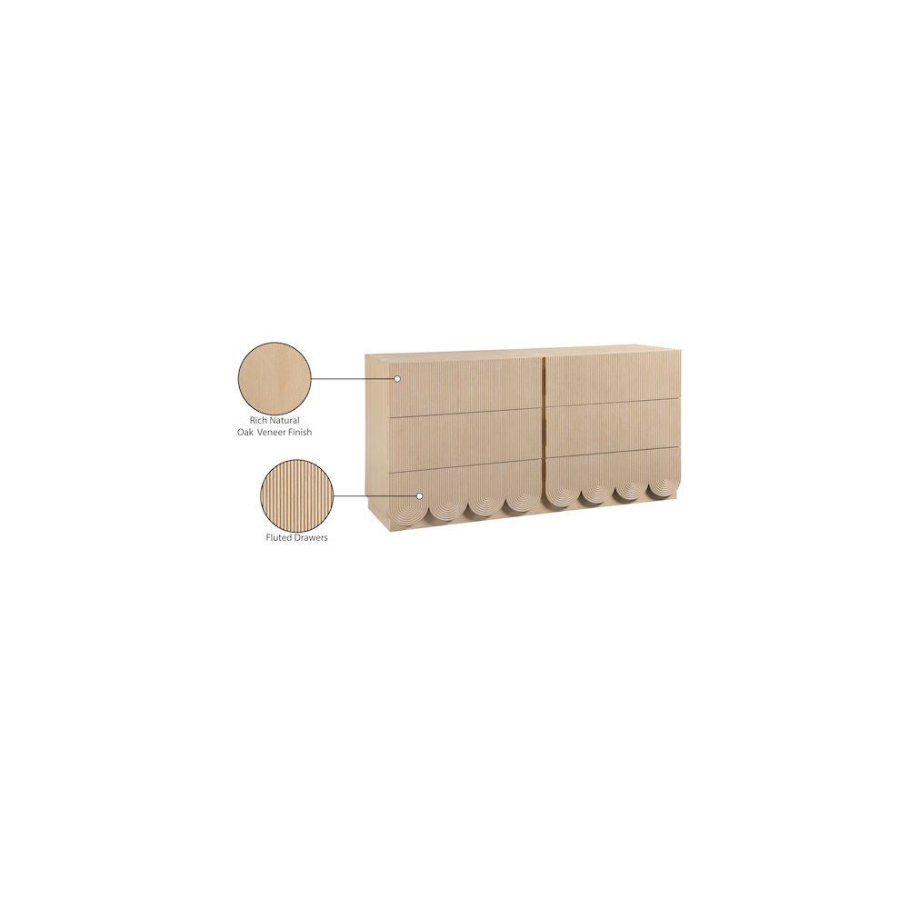 Scallop Natural Dresser