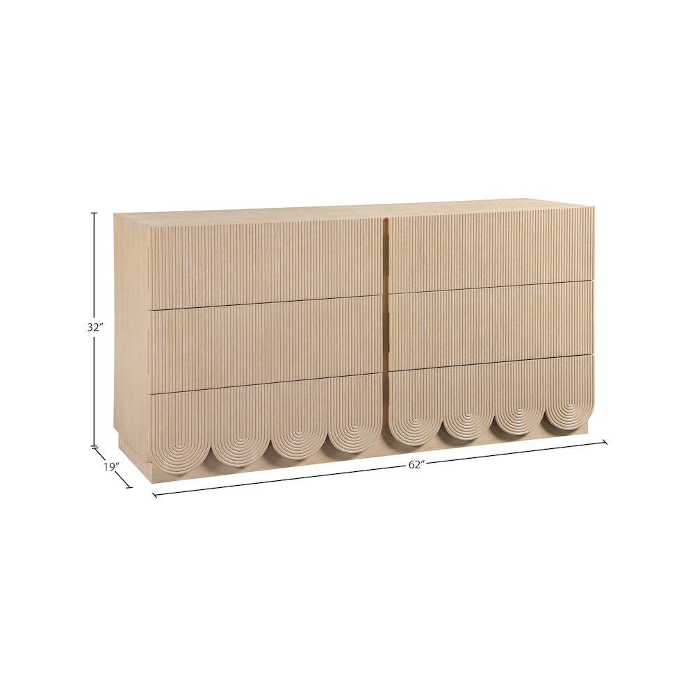 Scallop Natural Dresser