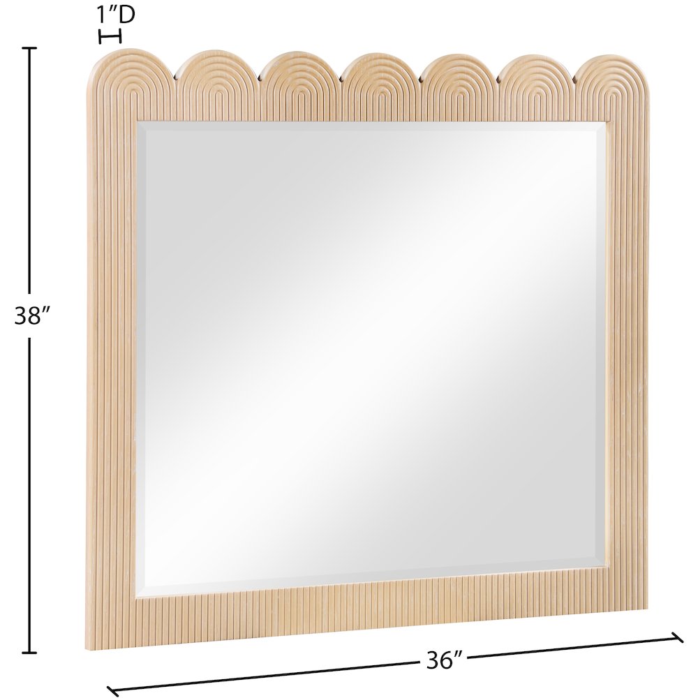Scallop Natural Mirror